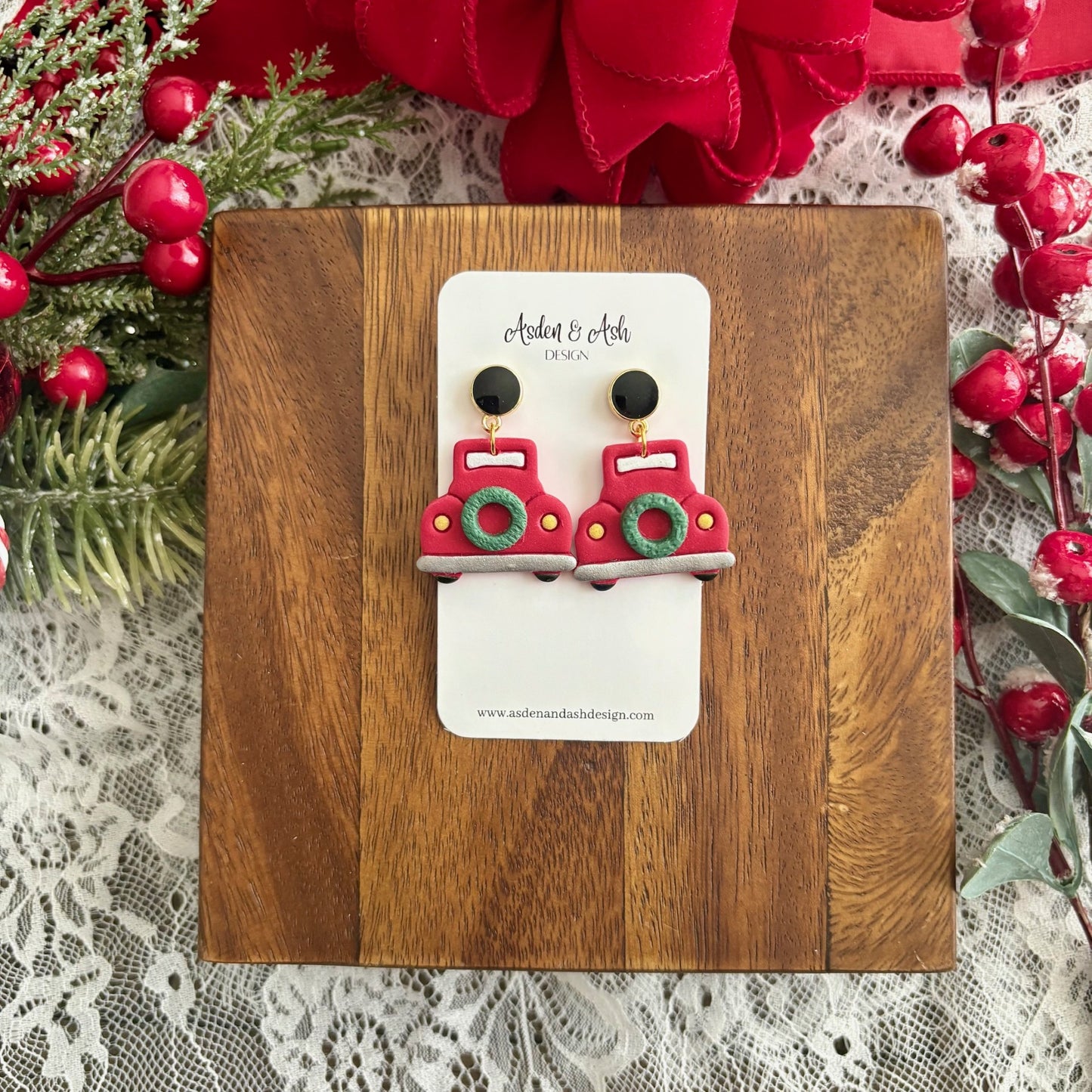 Christmas Red Truck Dangle