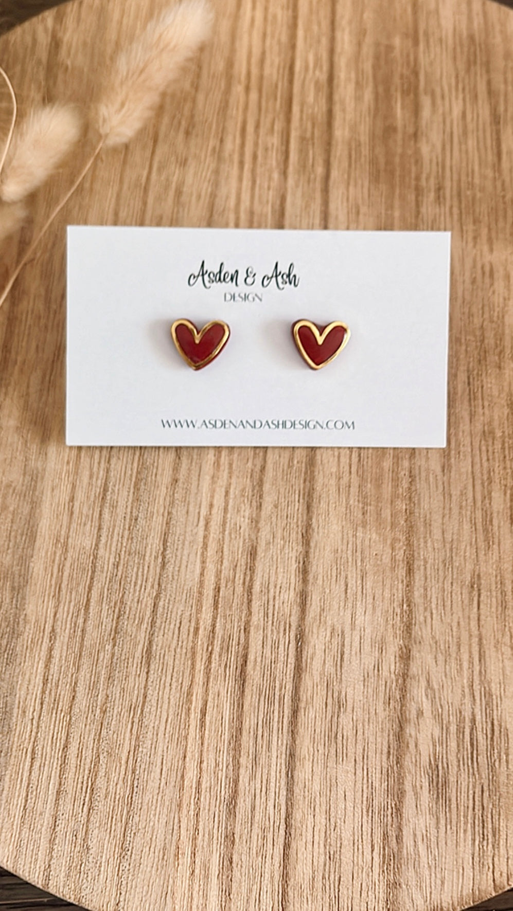 Gold Trimmed Hearts