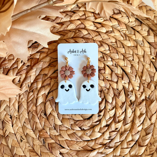 Floral Ghost Dangle
