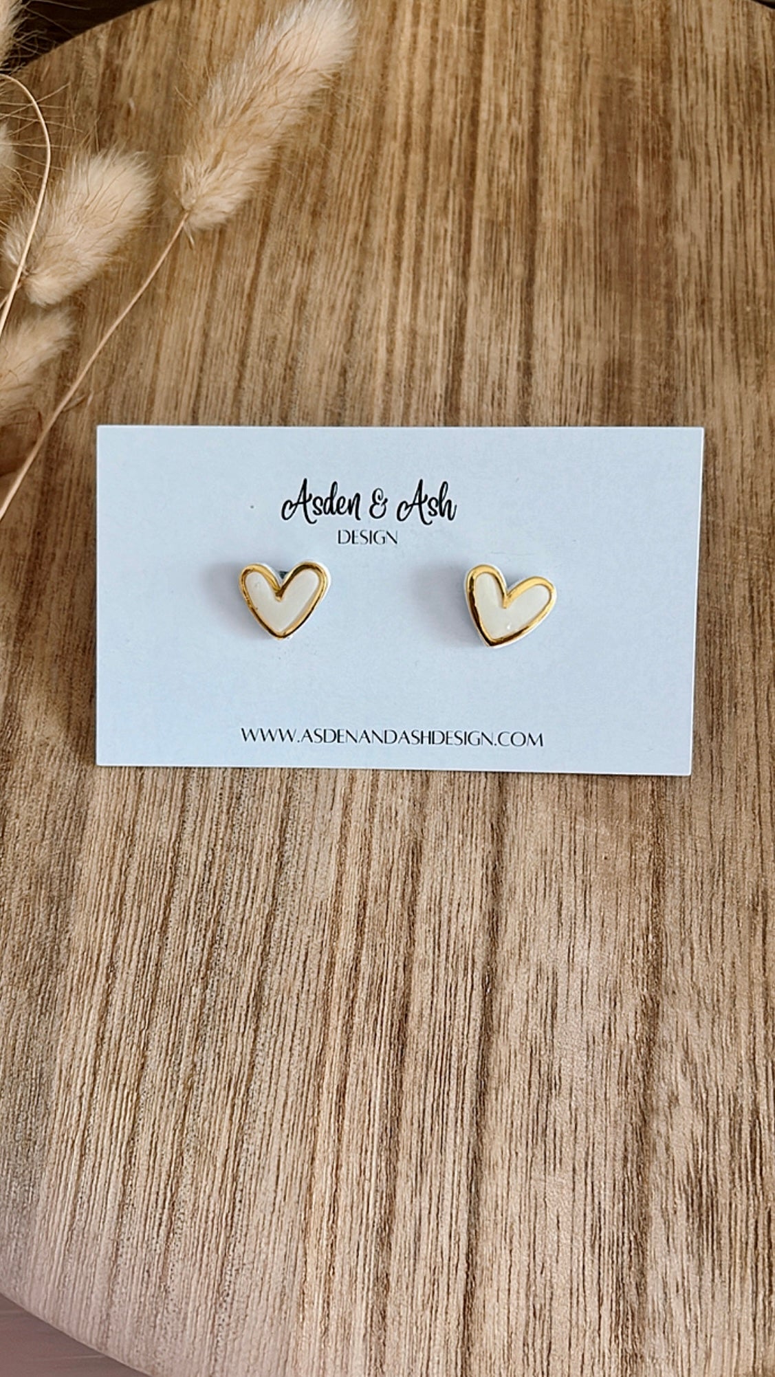 Gold Trimmed Hearts