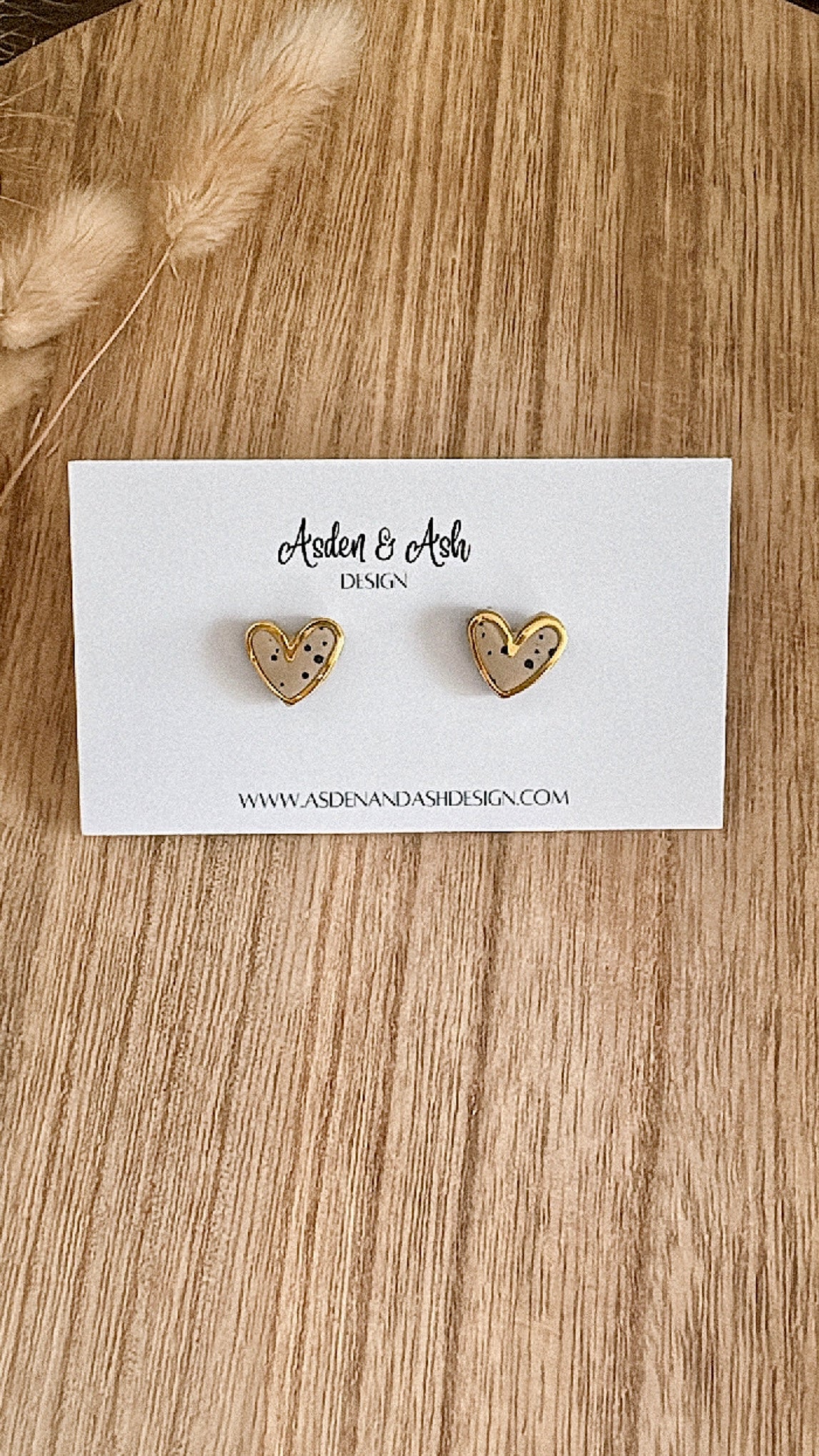 Gold Trimmed Hearts