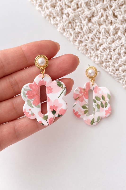 Spring Floral Dangles