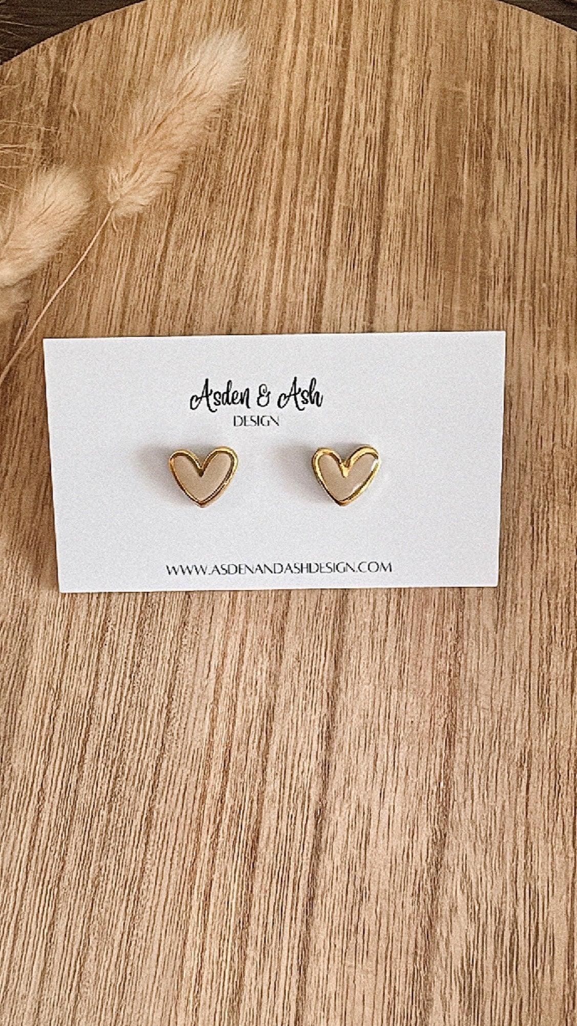 Gold Trimmed Hearts