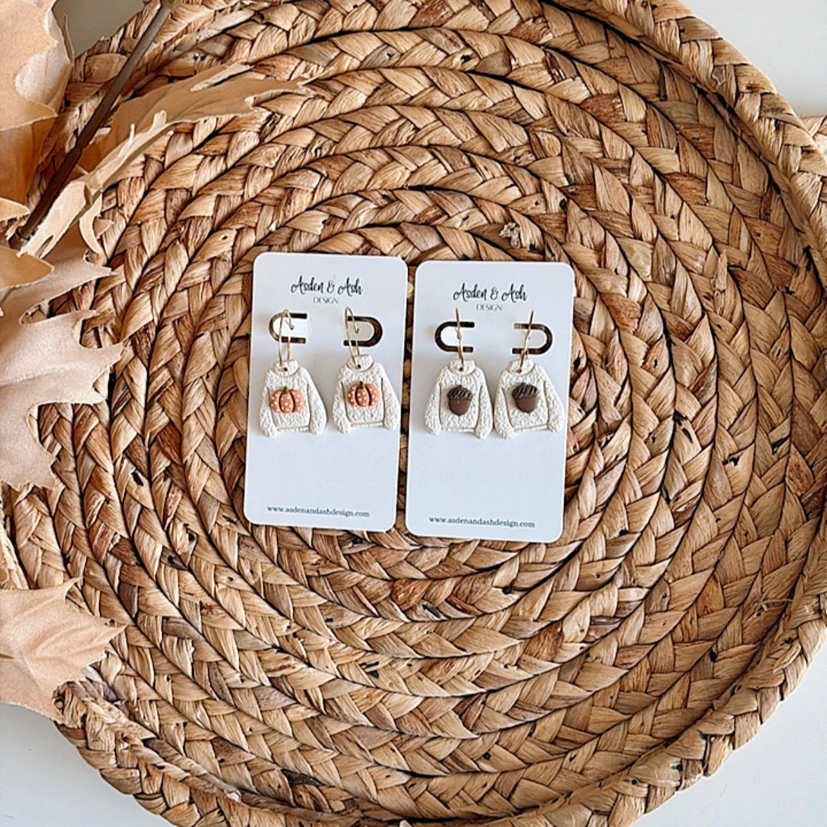 Fall Sweater Hoops [Pumpkin Sweater or Acorn Sweater]