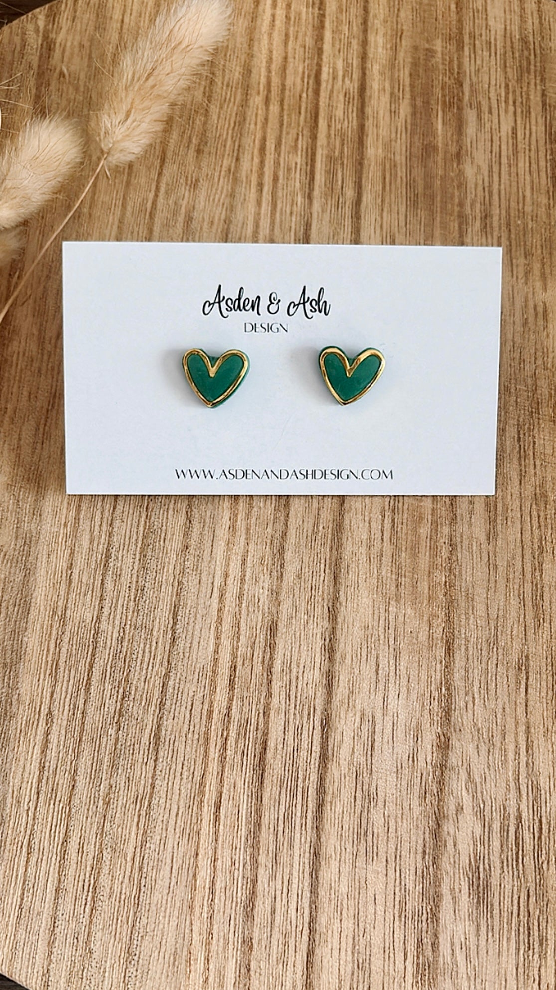 Gold Trimmed Hearts