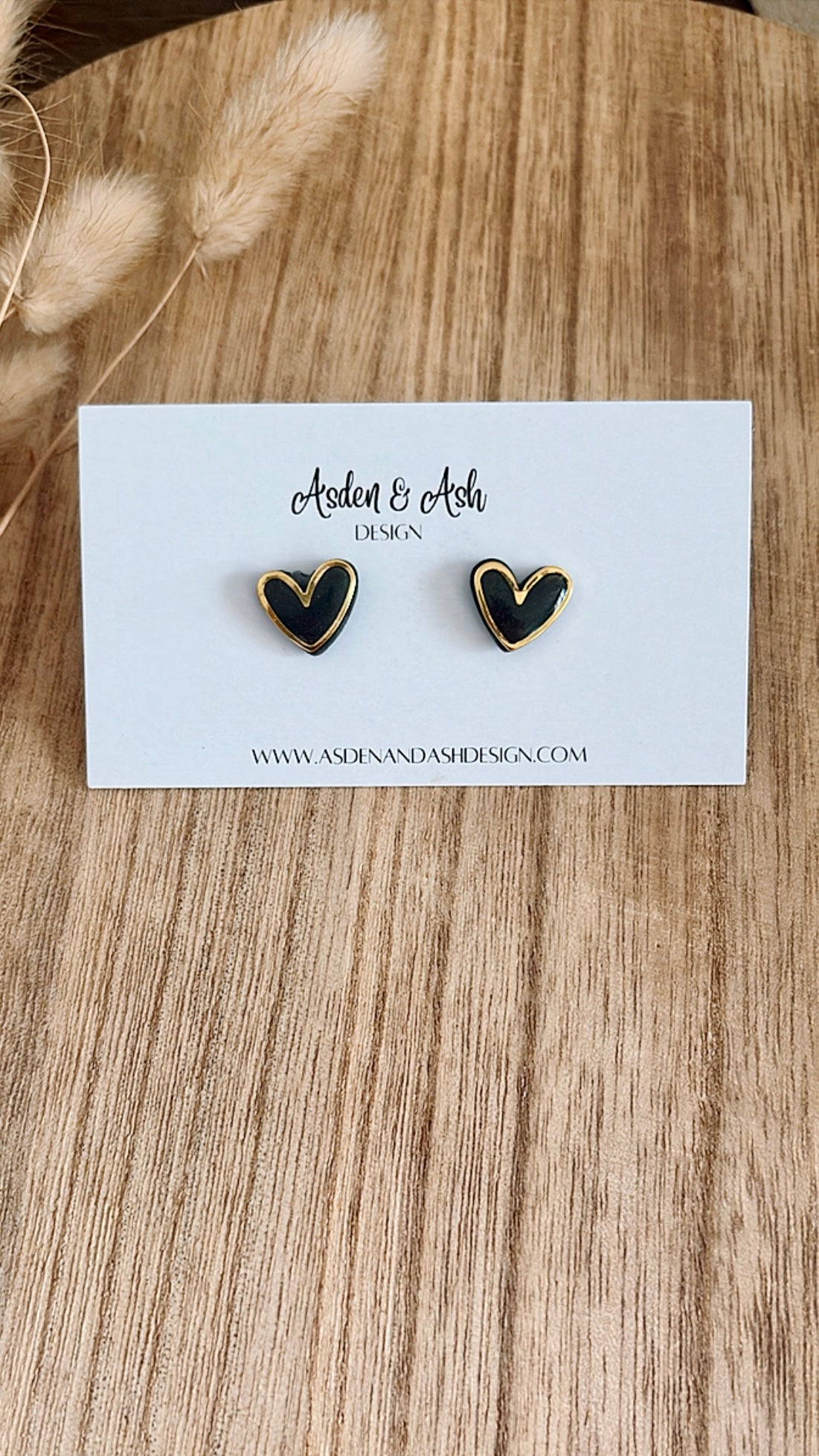 Gold Trimmed Hearts