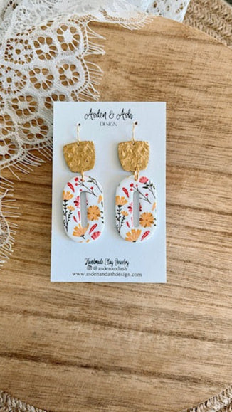 Spring Floral Dangles