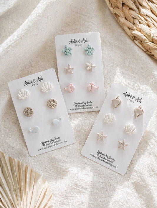 Coastal Trio Stud Set