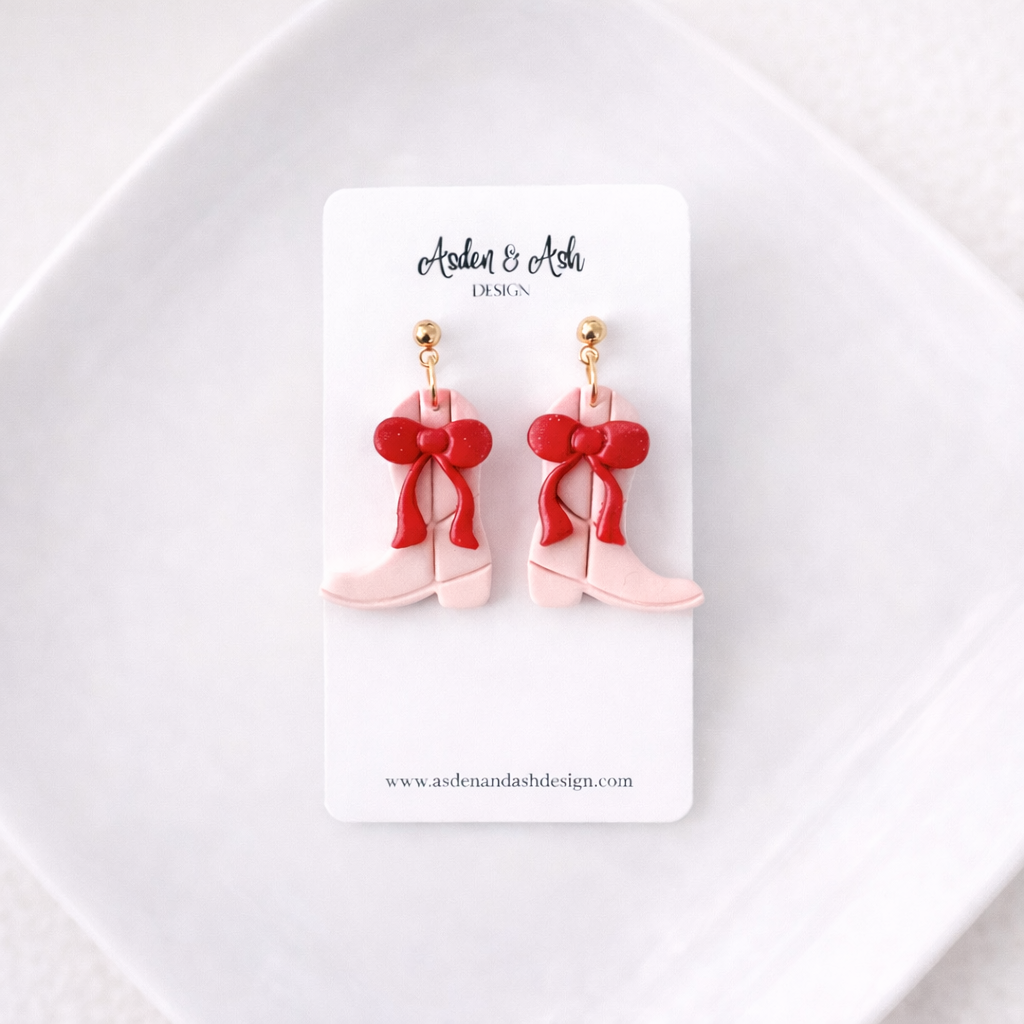 Pink Boots with Bows