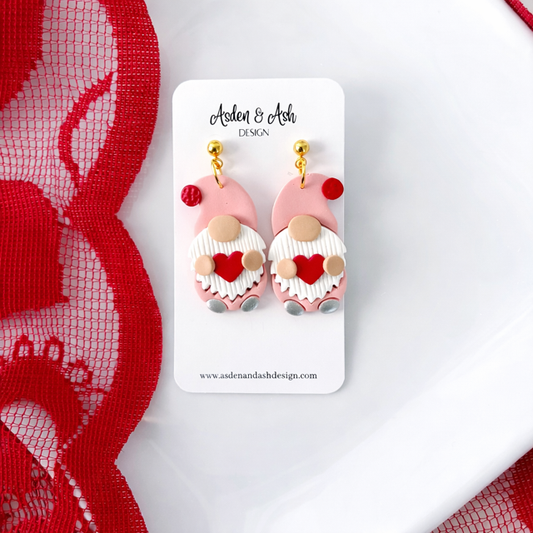 Pink Valentine Gnome