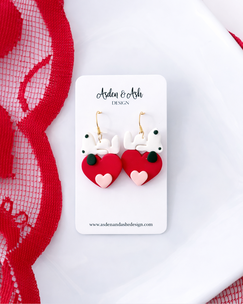 Heart Snoopy Hoops